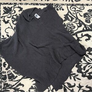 Cozy Gray Knit poncho